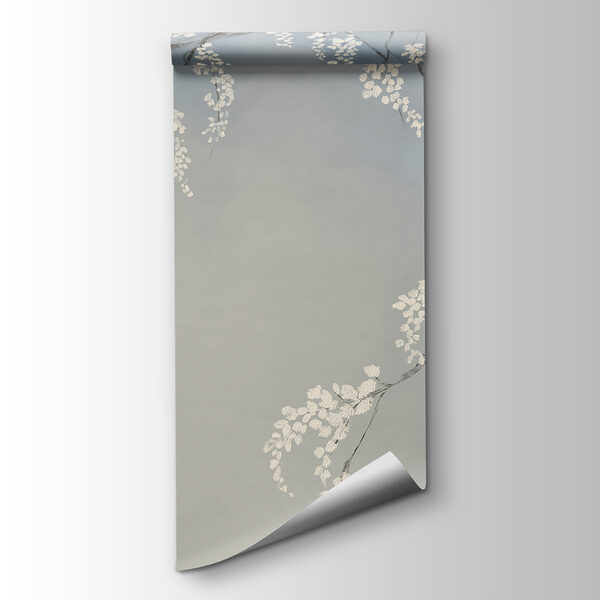 Tree branch with white flowers