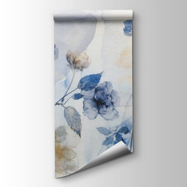 Blue and white flowers