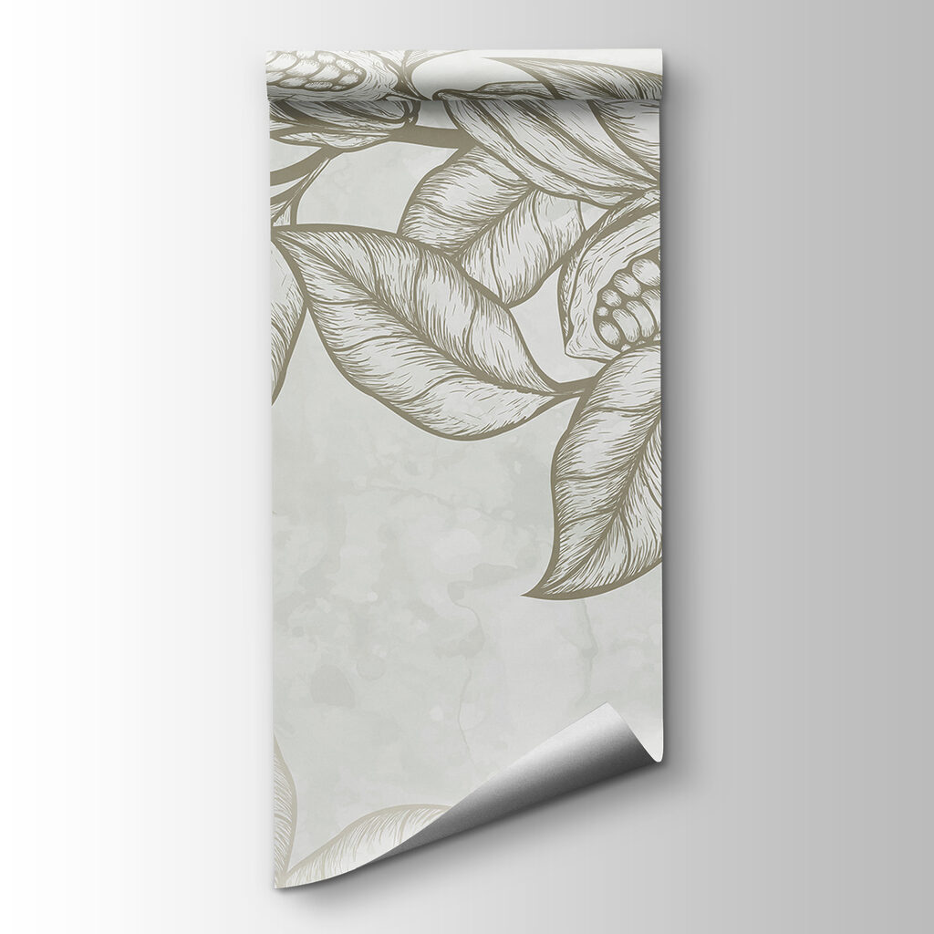 Plant with leaves and beans Plant with leaves and beans