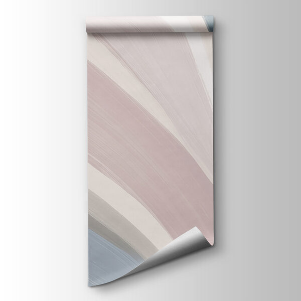 Soft colors blend in fluid strokes