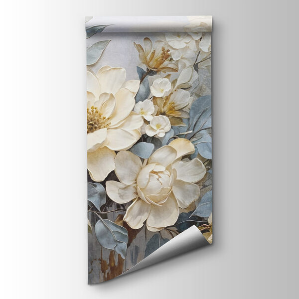 Painting of flowers and leaves Painting of flowers and leaves