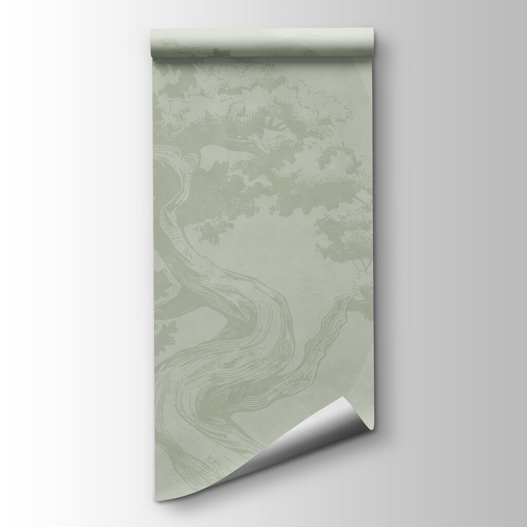 Tree with a curved trunk