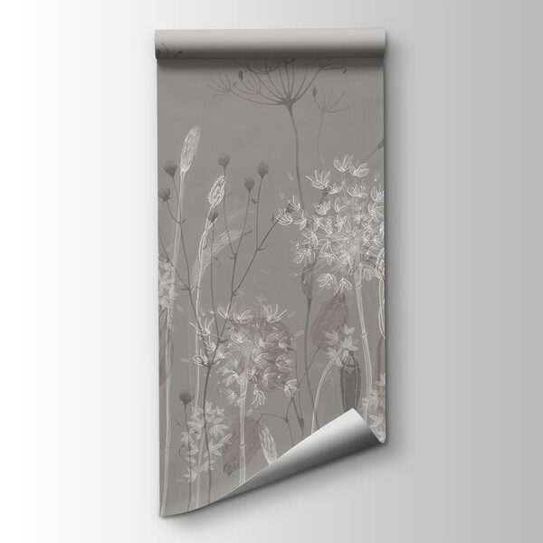 Whimsical floral bouquet in muted tones