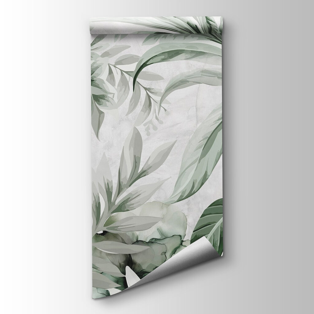 Fresh botanical patterns in green hues