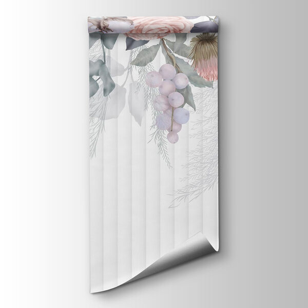 Flower arrangement with soft pastel tones