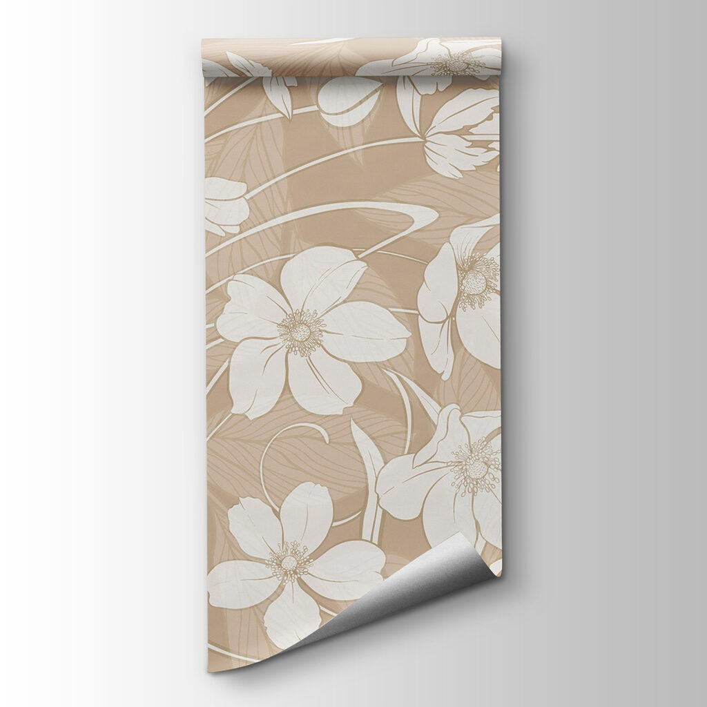 Delicate floral patterns in soft tones Delicate floral patterns in soft tones