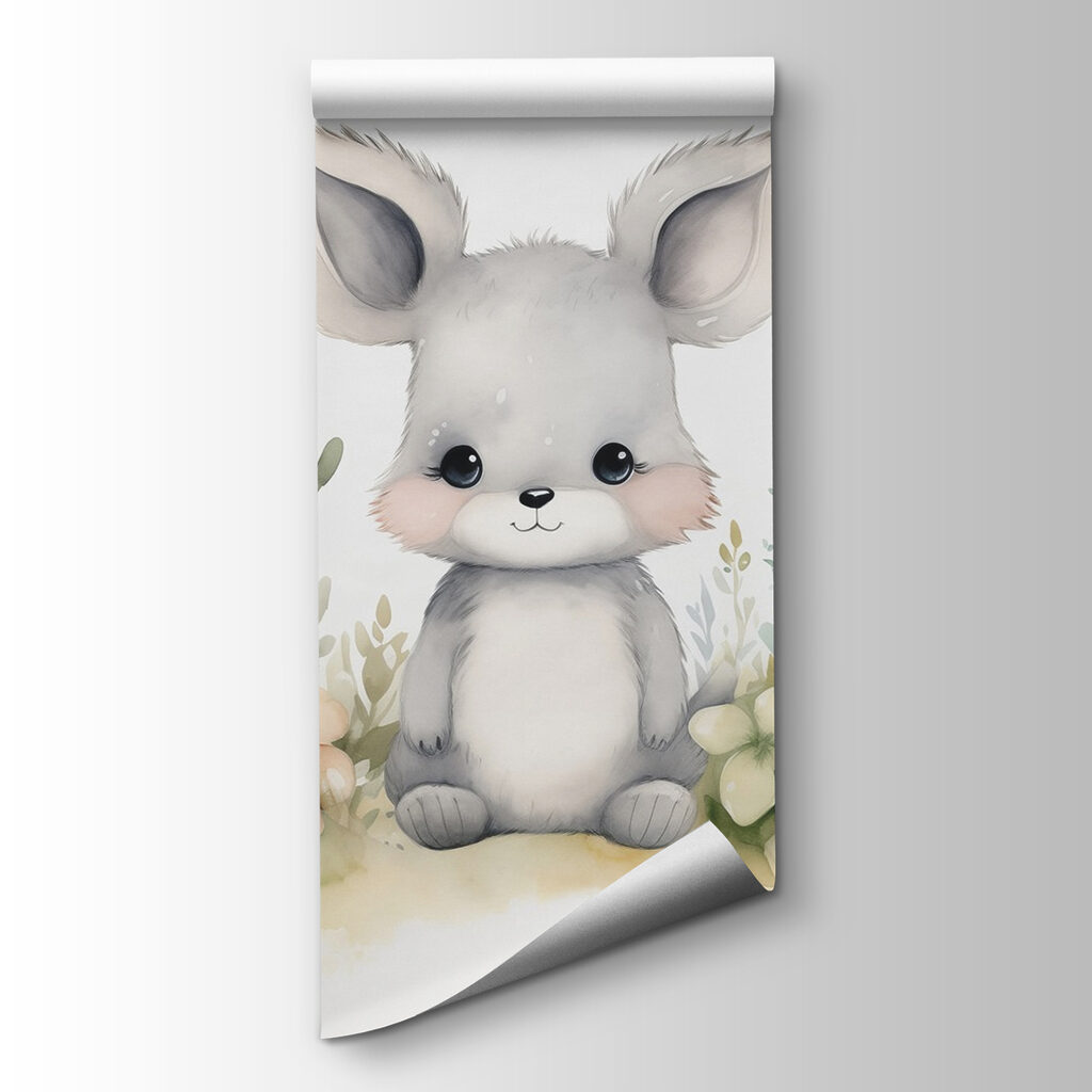 Group of animals with flowers