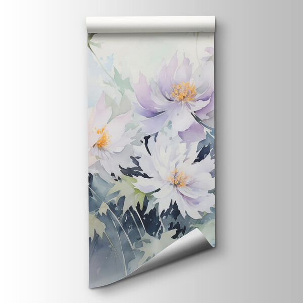 Painting of flowers on a white background Painting of flowers on a white background