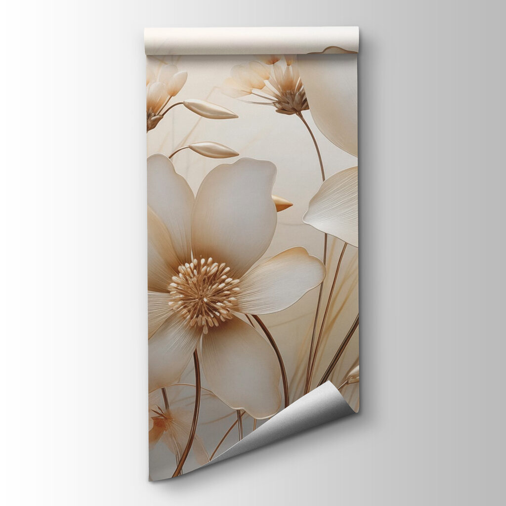 Delicate flowers in soft hues