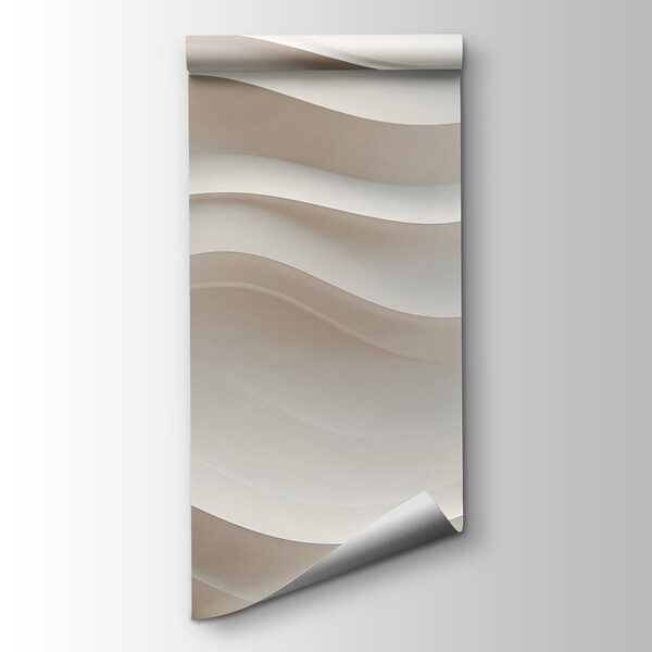 White wall with wavy lines White wall with wavy lines