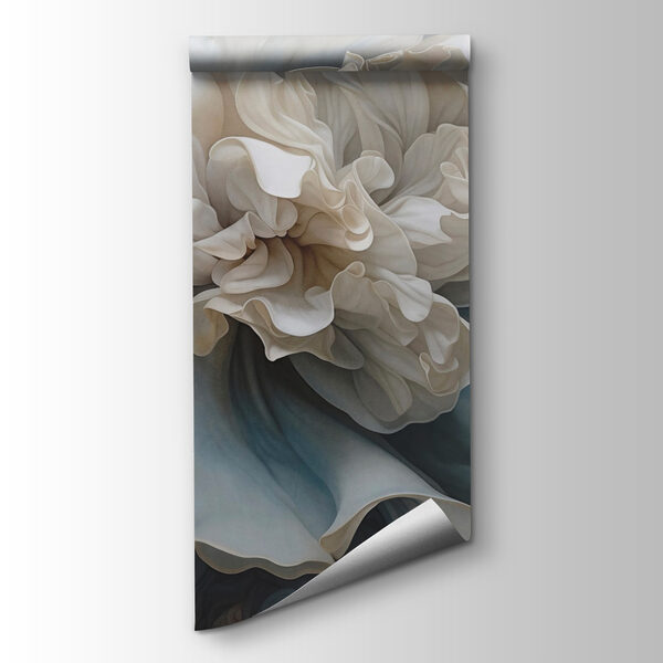 White flower with ruffles White flower with ruffles