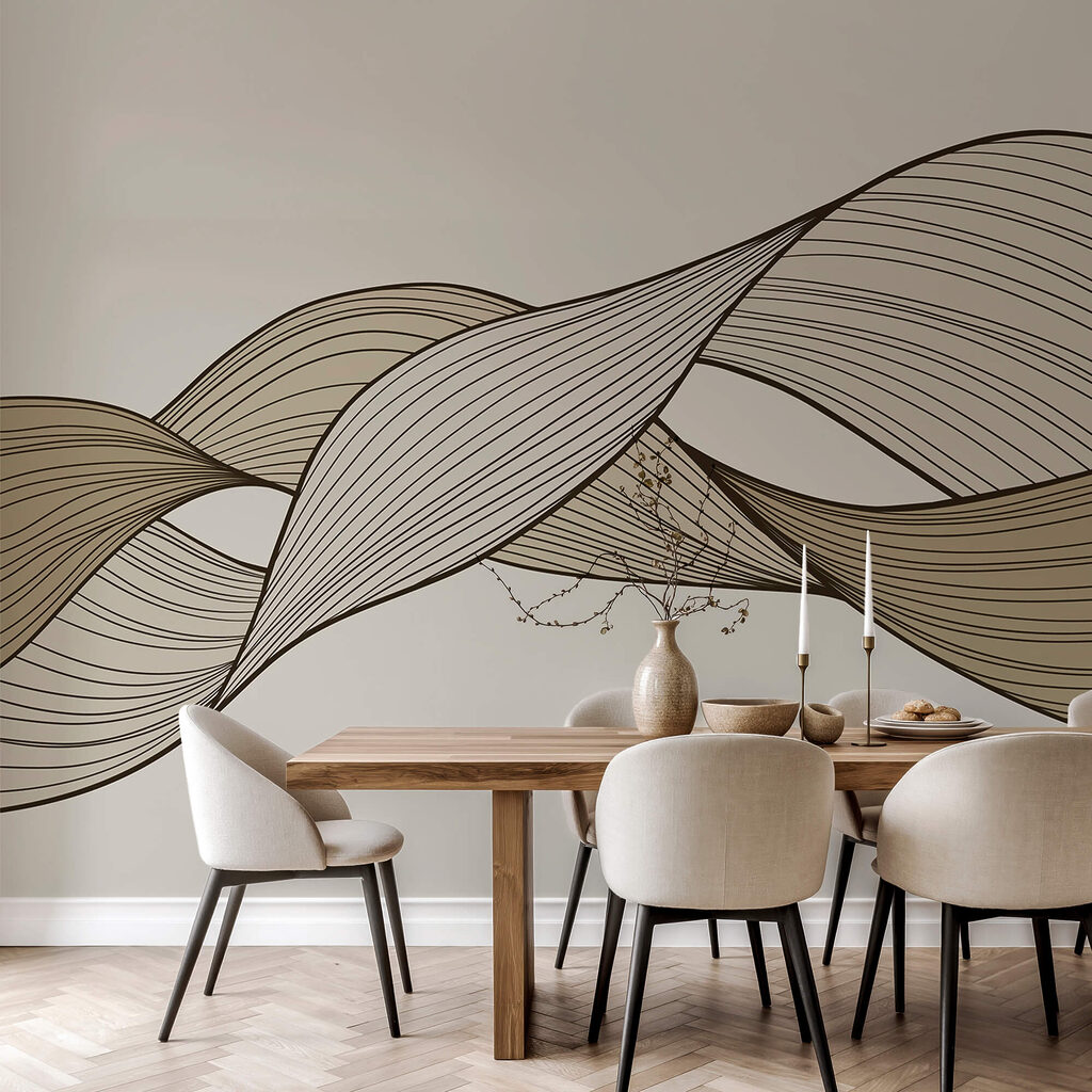 Коричневі та чорні хвилясті лінії Коричневі та чорні хвилясті лінії