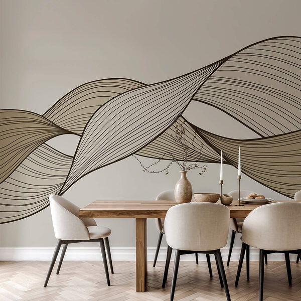 Коричневі та чорні хвилясті лінії Коричневі та чорні хвилясті лінії