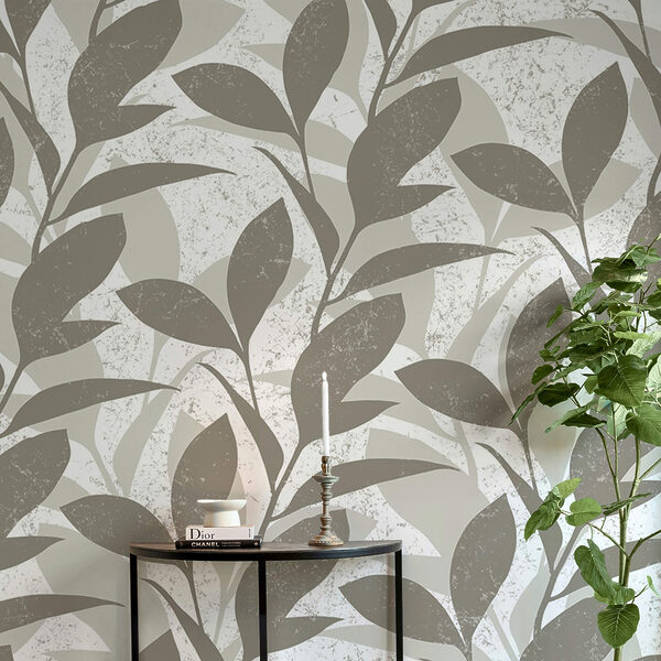 Візерунок з листя на білому тлі Візерунок з листя на білому тлі