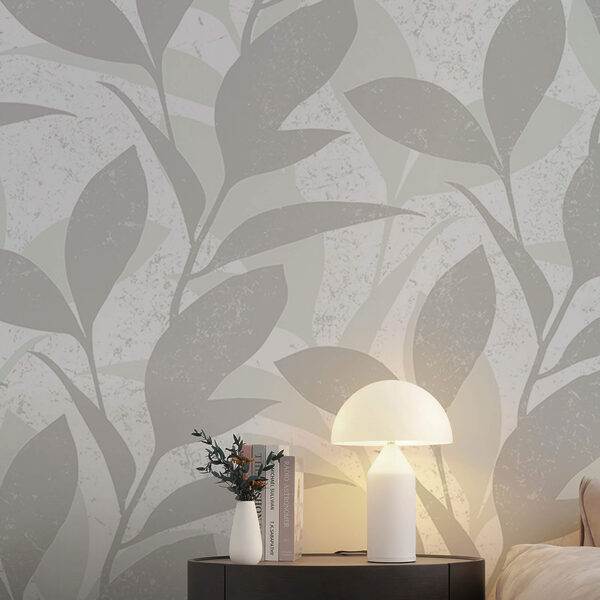 Візерунок з листя на білому тлі