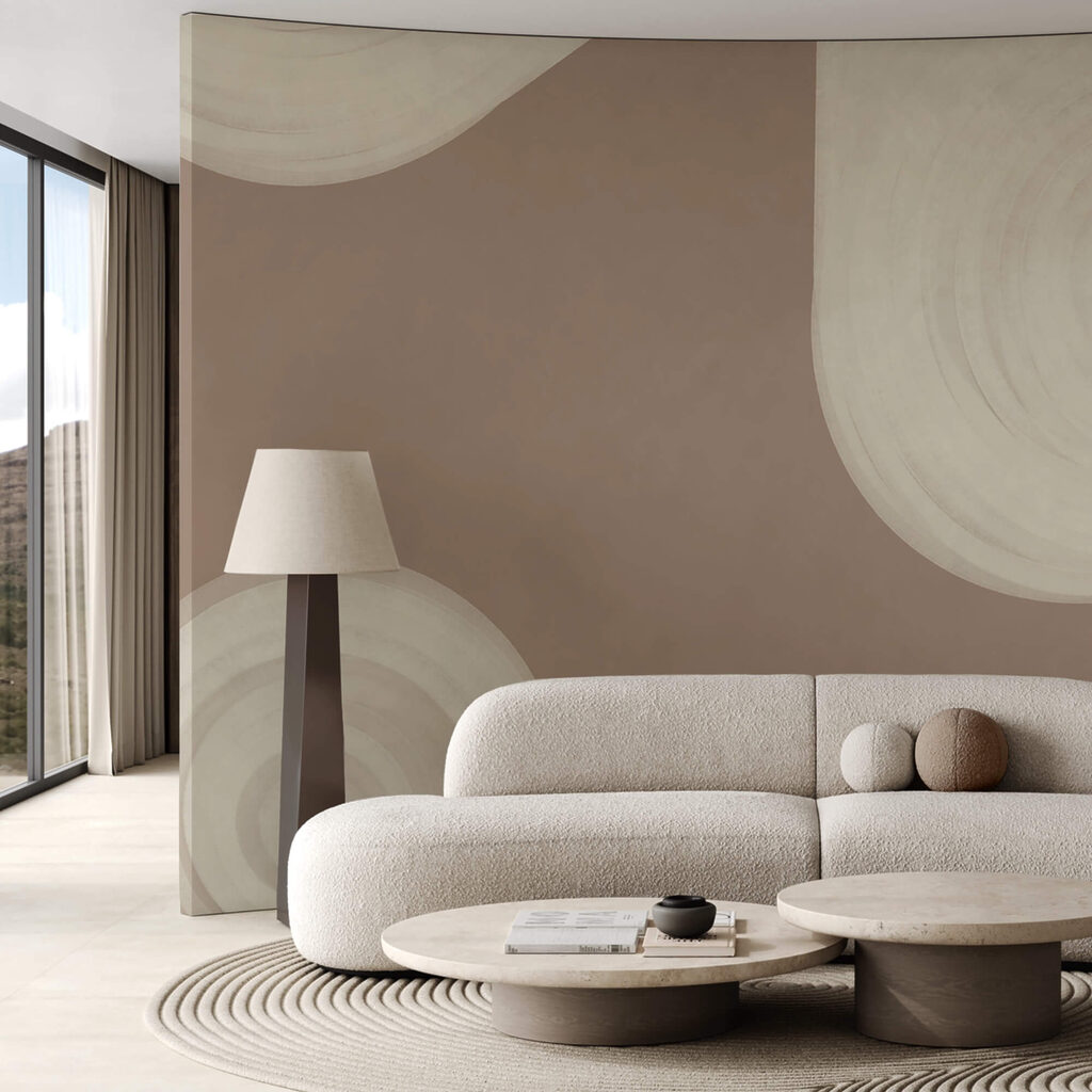 Білі кругові візерунки