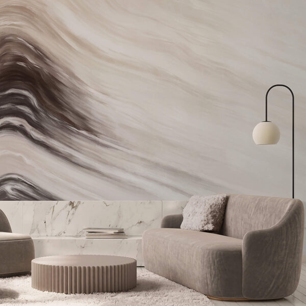 Абстрактні хвилі в м'яких відтінках