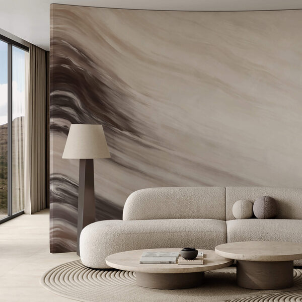 Абстрактні хвилі в м'яких відтінках