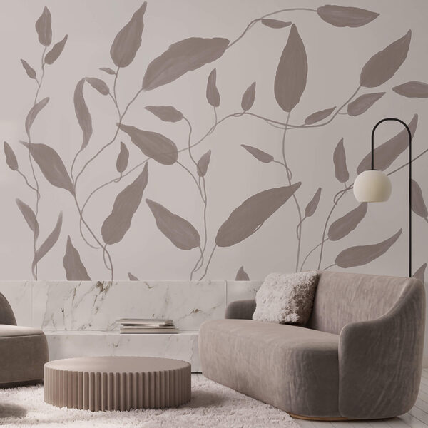 Малюнок листя на білому тлі