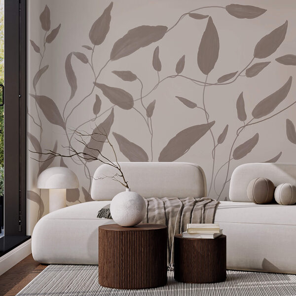 Малюнок листя на білому тлі