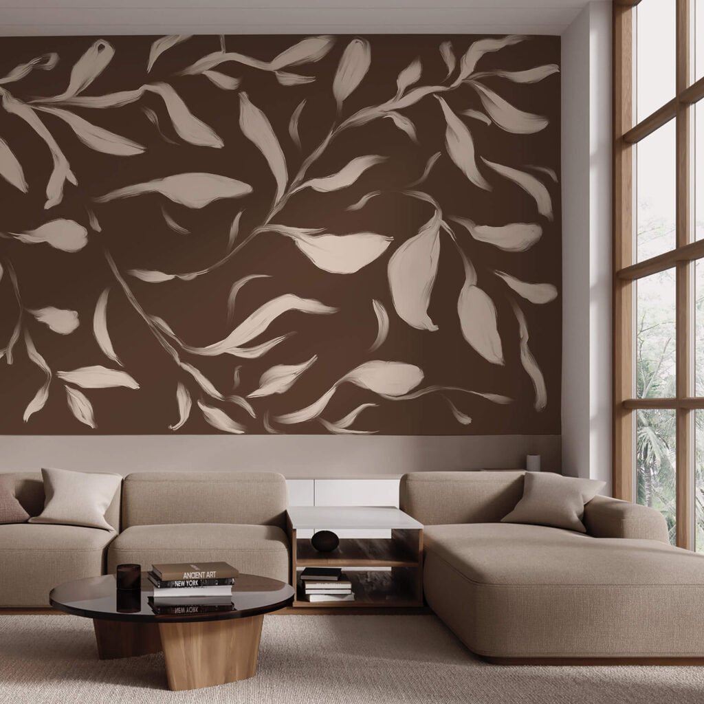 - Шелест листя на коричневому тлі