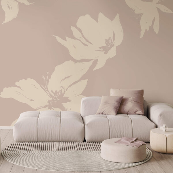 Ніжні квіти на м'якому тлі