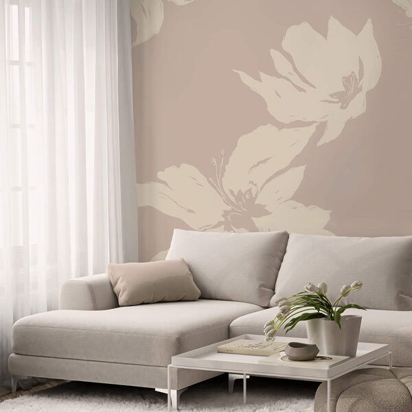 Ніжні квіти на м'якому тлі