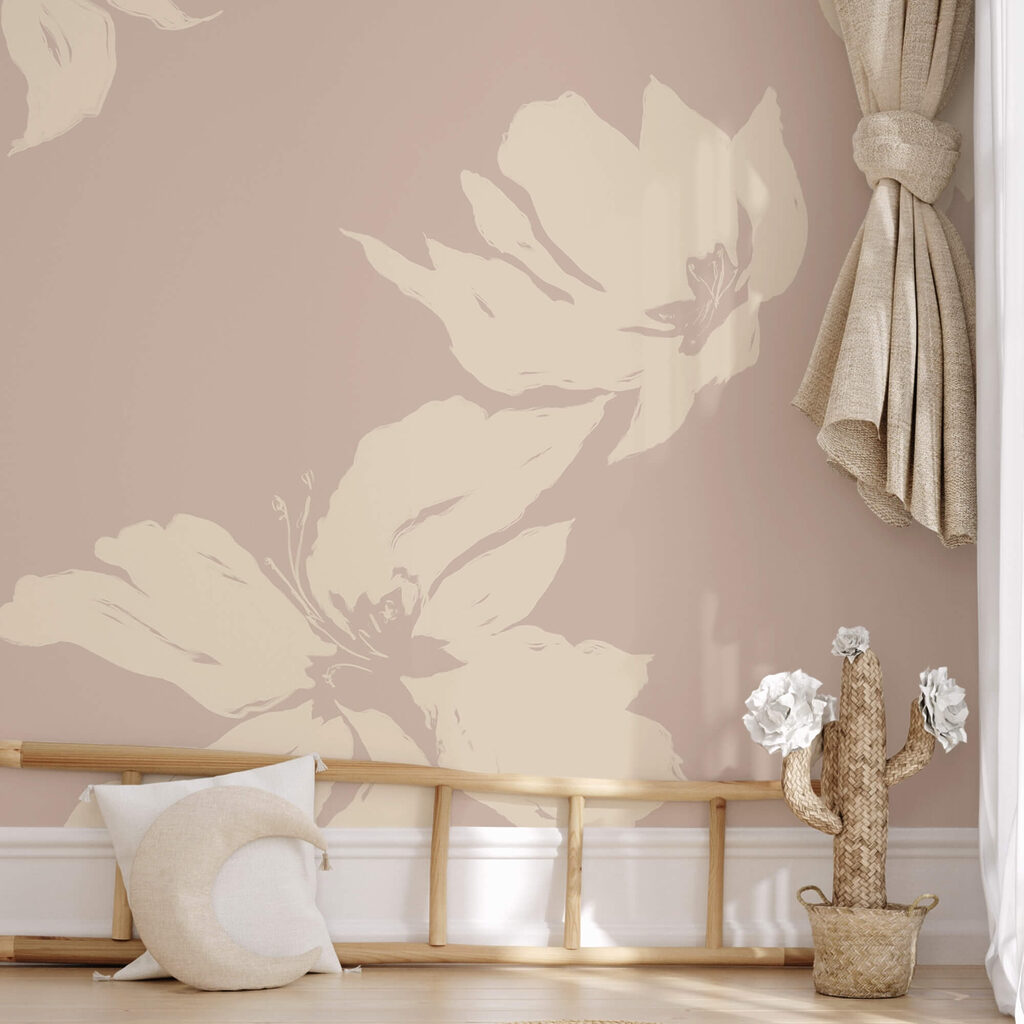 Ніжні квіти на м'якому тлі