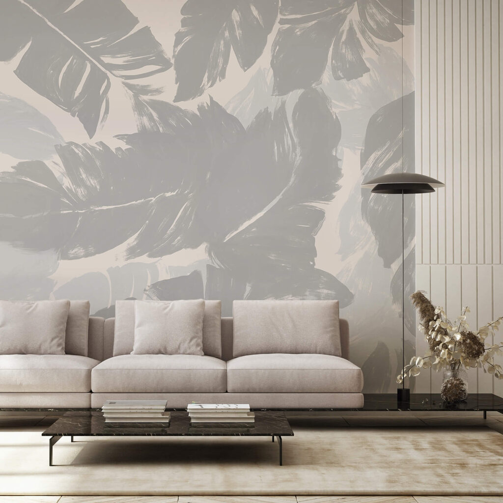 Елегантне листя в ніжних відтінках