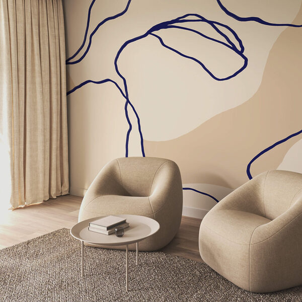 Плавні лінії на м'якому тлі