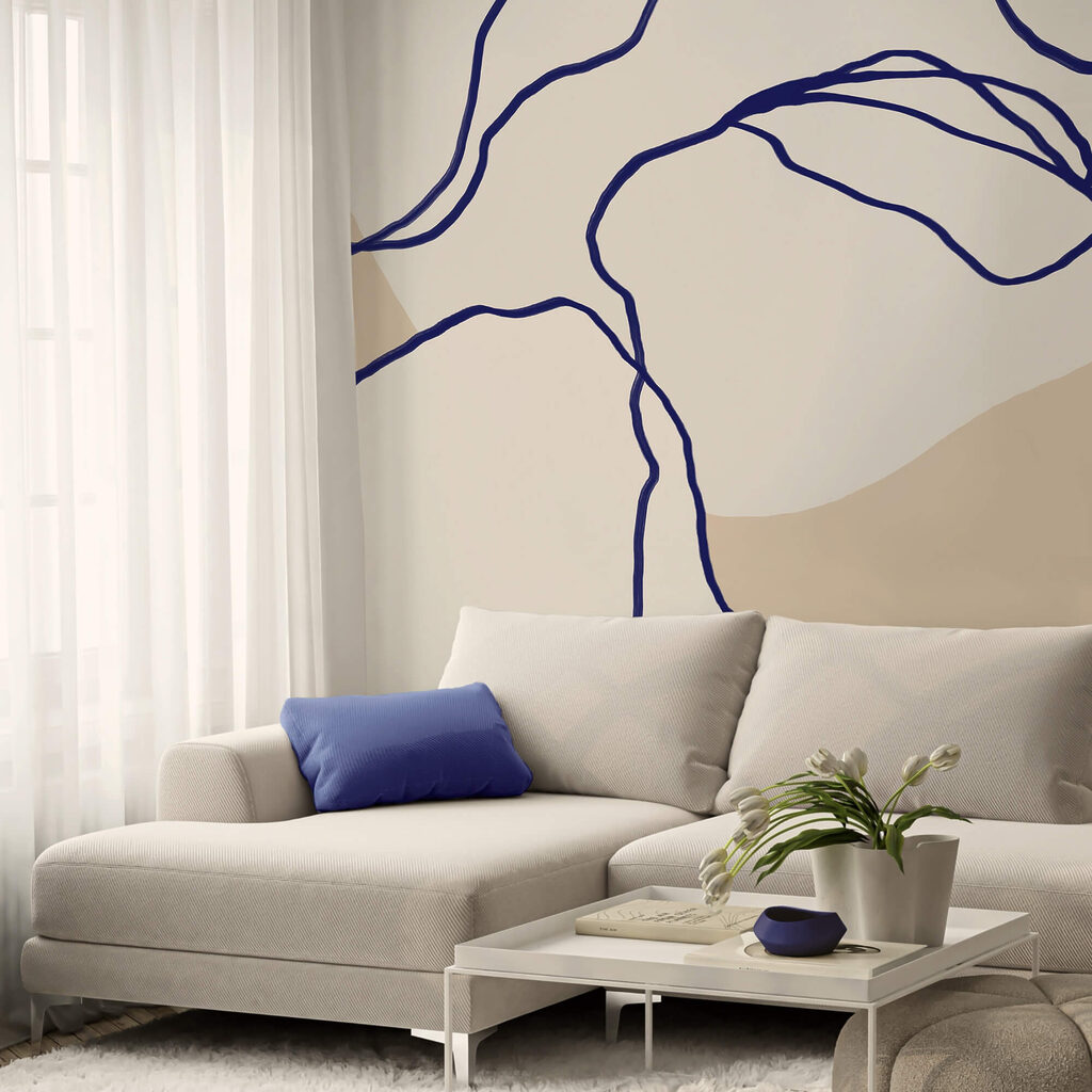 Плавні лінії на м'якому тлі