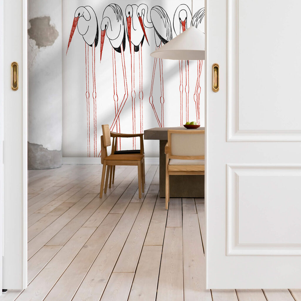 Група птахів з довгими ногами