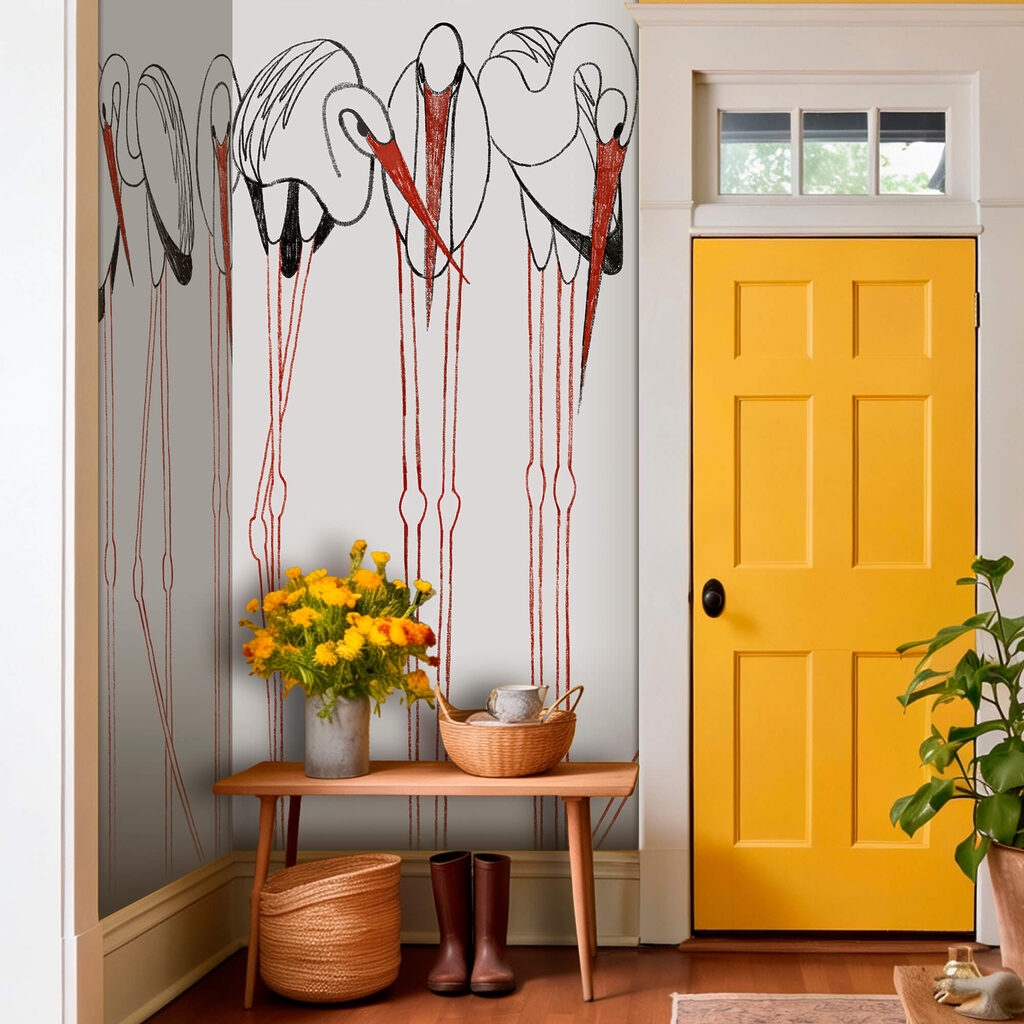 Група птахів з довгими ногами