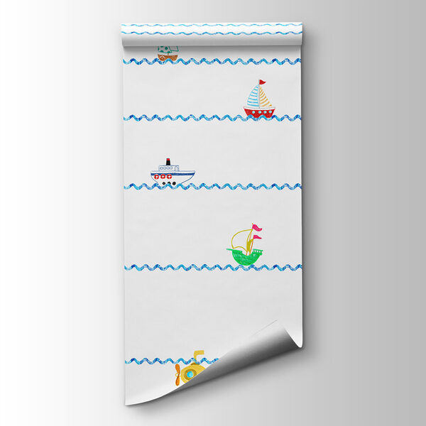 Pattern of boats and submarine