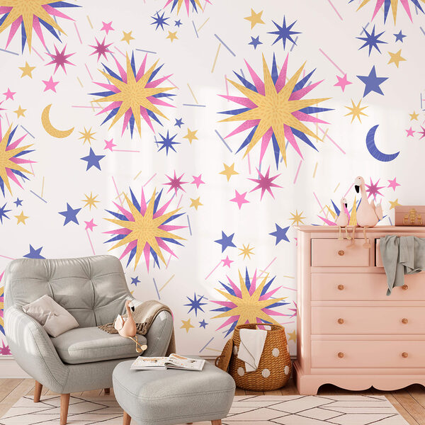 Візерунок зірок і місяця