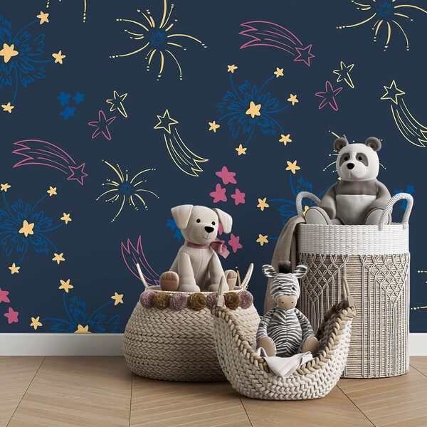 Візерунок феєрверків і зірок