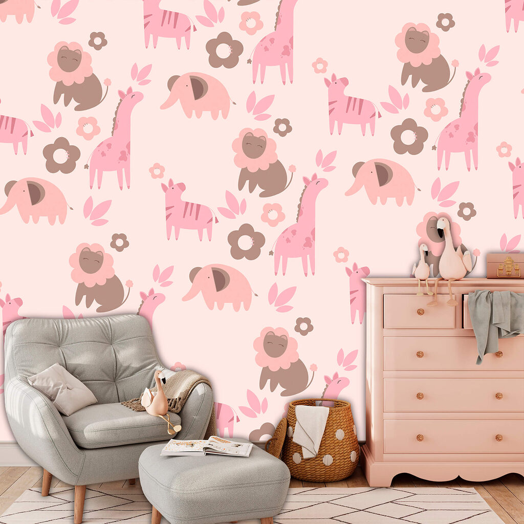 Візерунок тварин і квітів