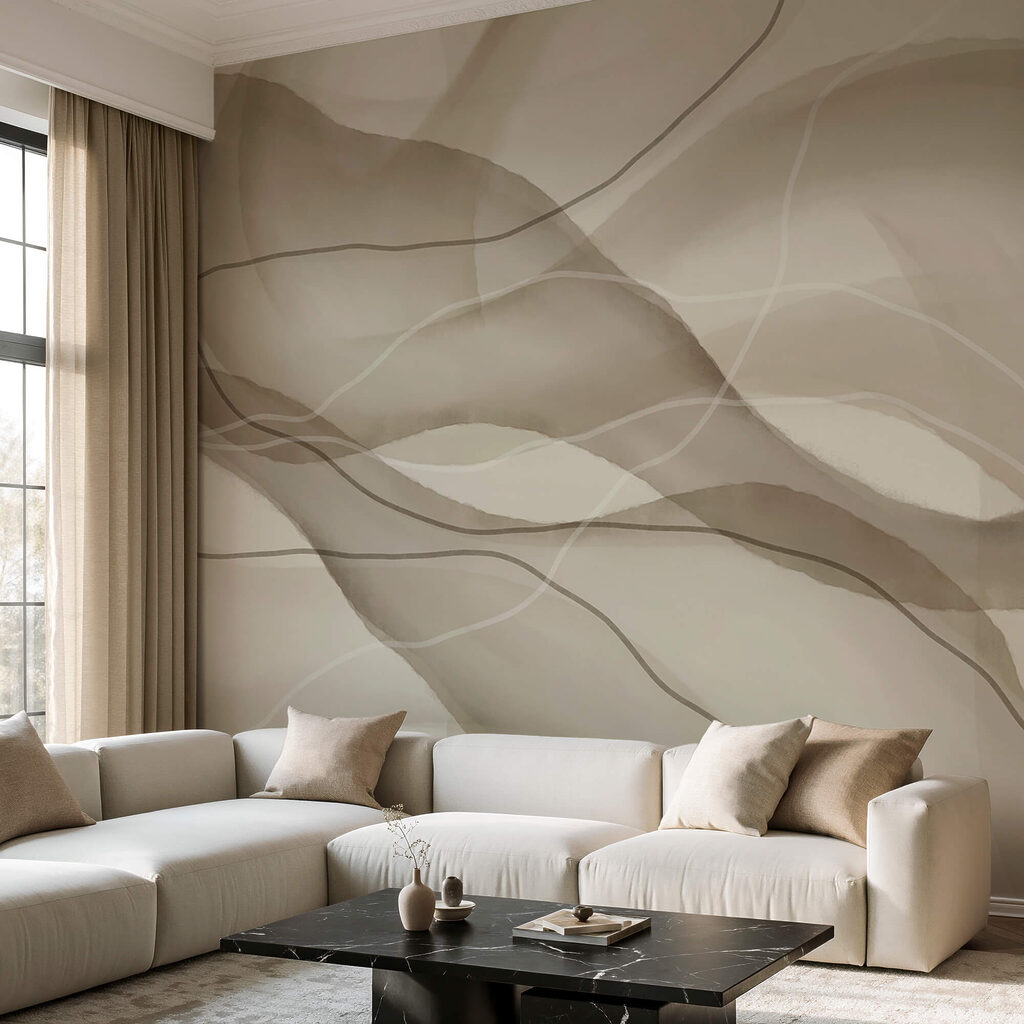 Спокійні хвилі в м'яких землистих тонах