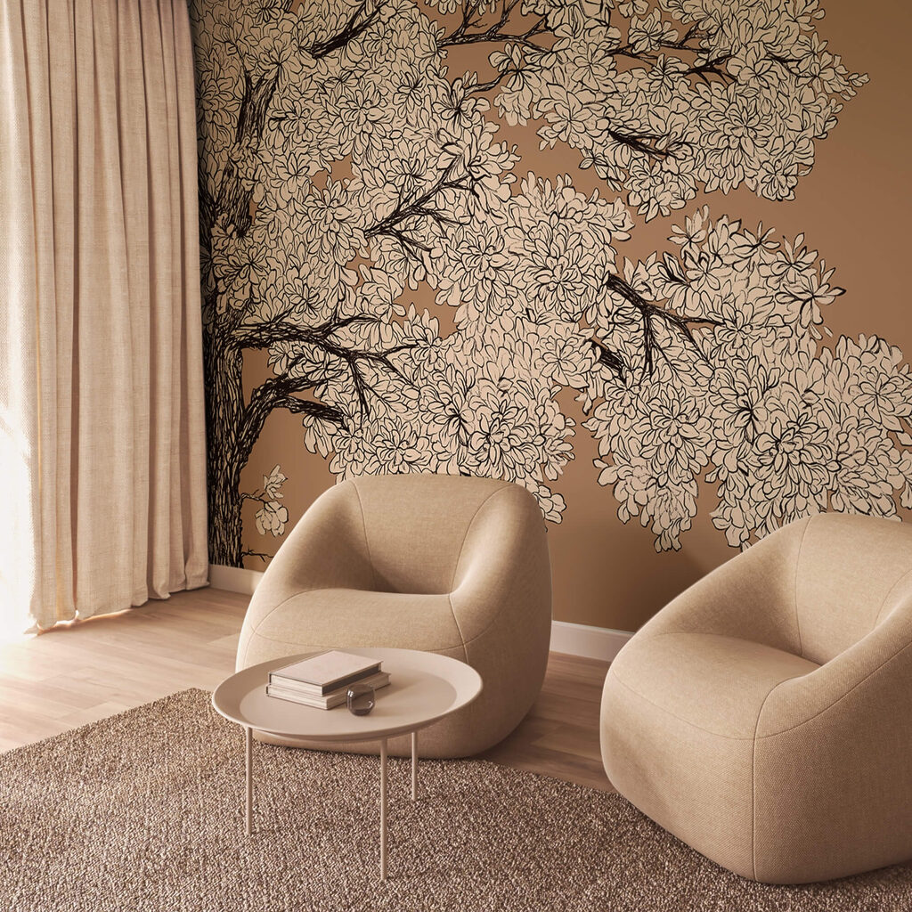 Дерево з білими квітами Дерево з білими квітами