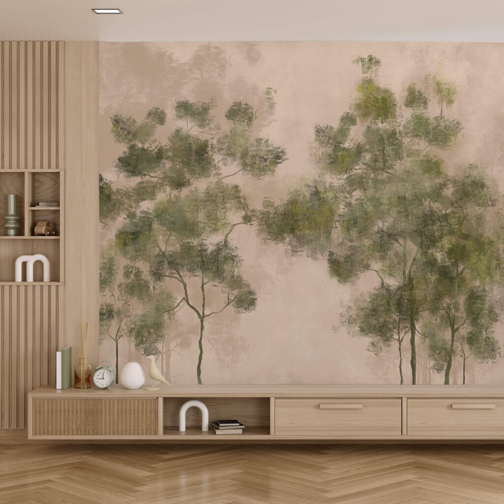 Група дерев із зеленим листям