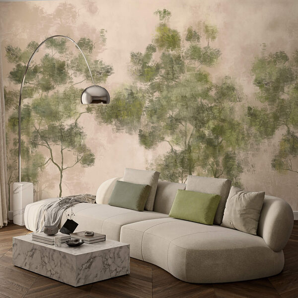 Група дерев із зеленим листям