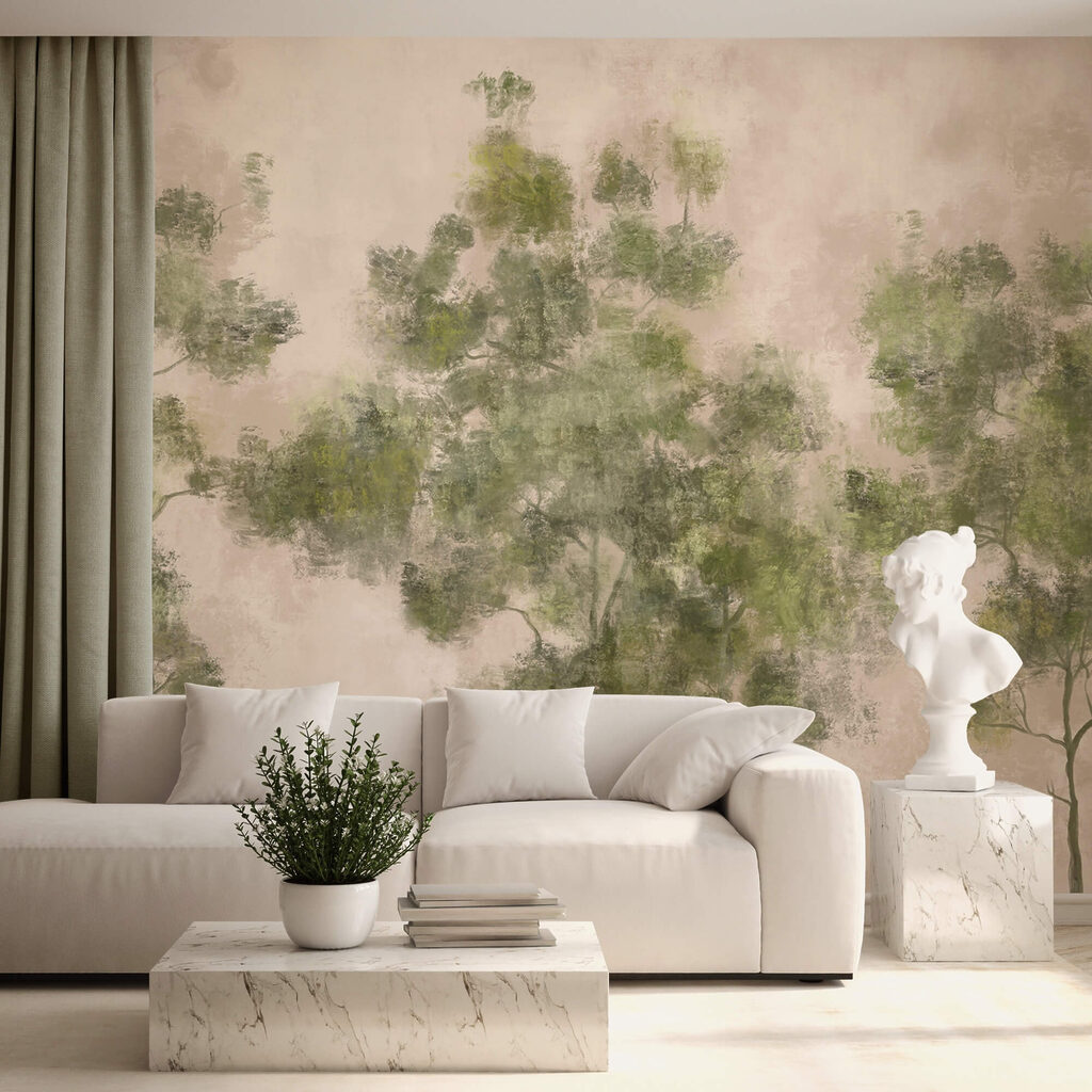 Група дерев із зеленим листям