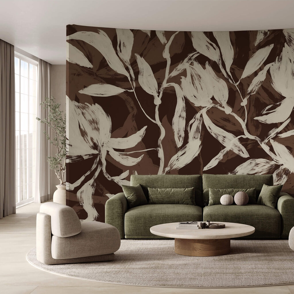 Пливучі листя в м'яких монохромних тонах Пливучі листя в м'яких монохромних тонах