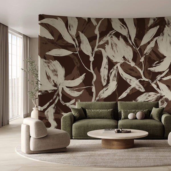 Пливучі листя в м'яких монохромних тонах Пливучі листя в м'яких монохромних тонах