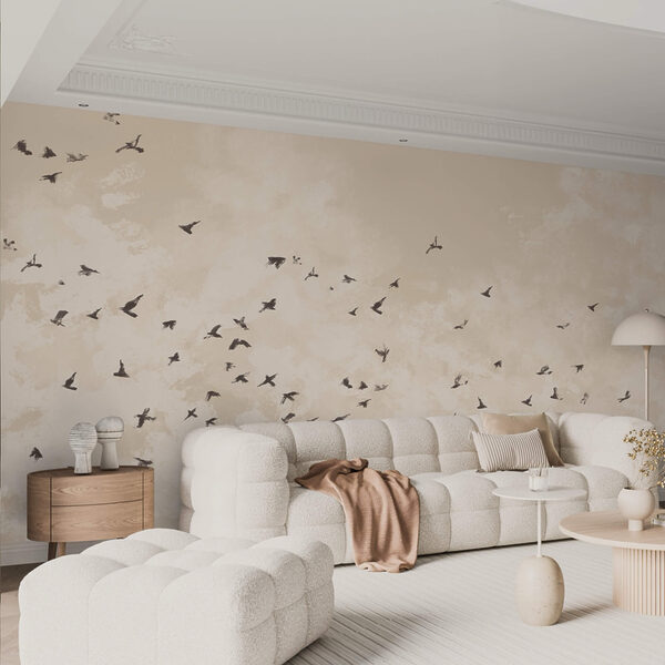 Зграя птахів у небі Зграя птахів у небі