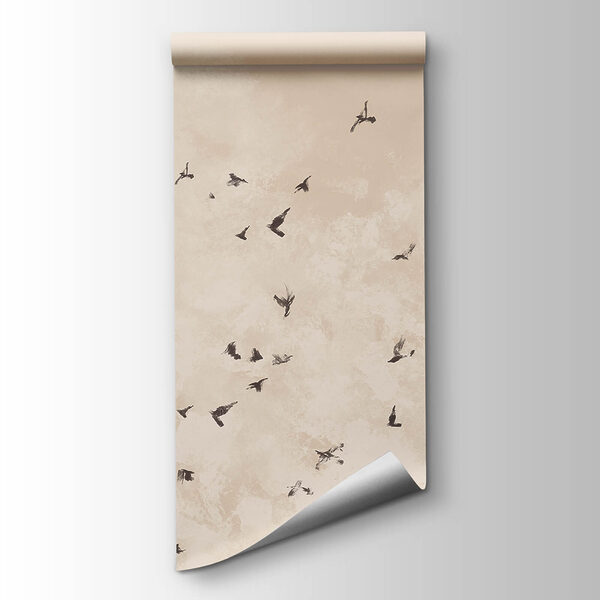 Flock of birds in the sky Flock of birds in the sky