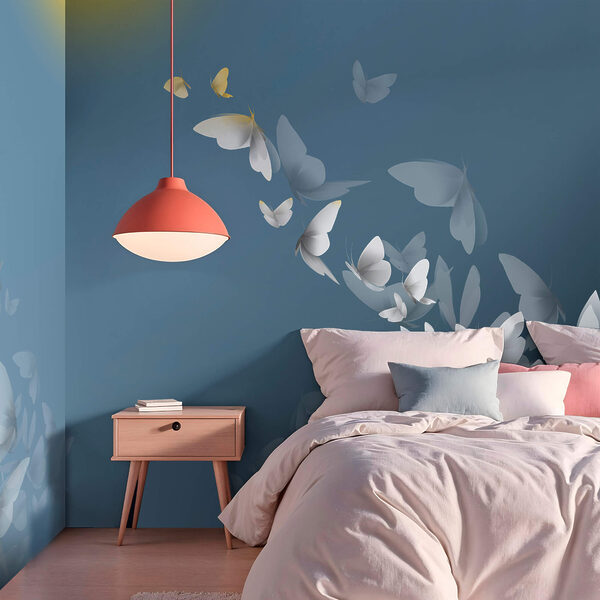 Група метеликів, що літають у небі Група метеликів, що літають у небі