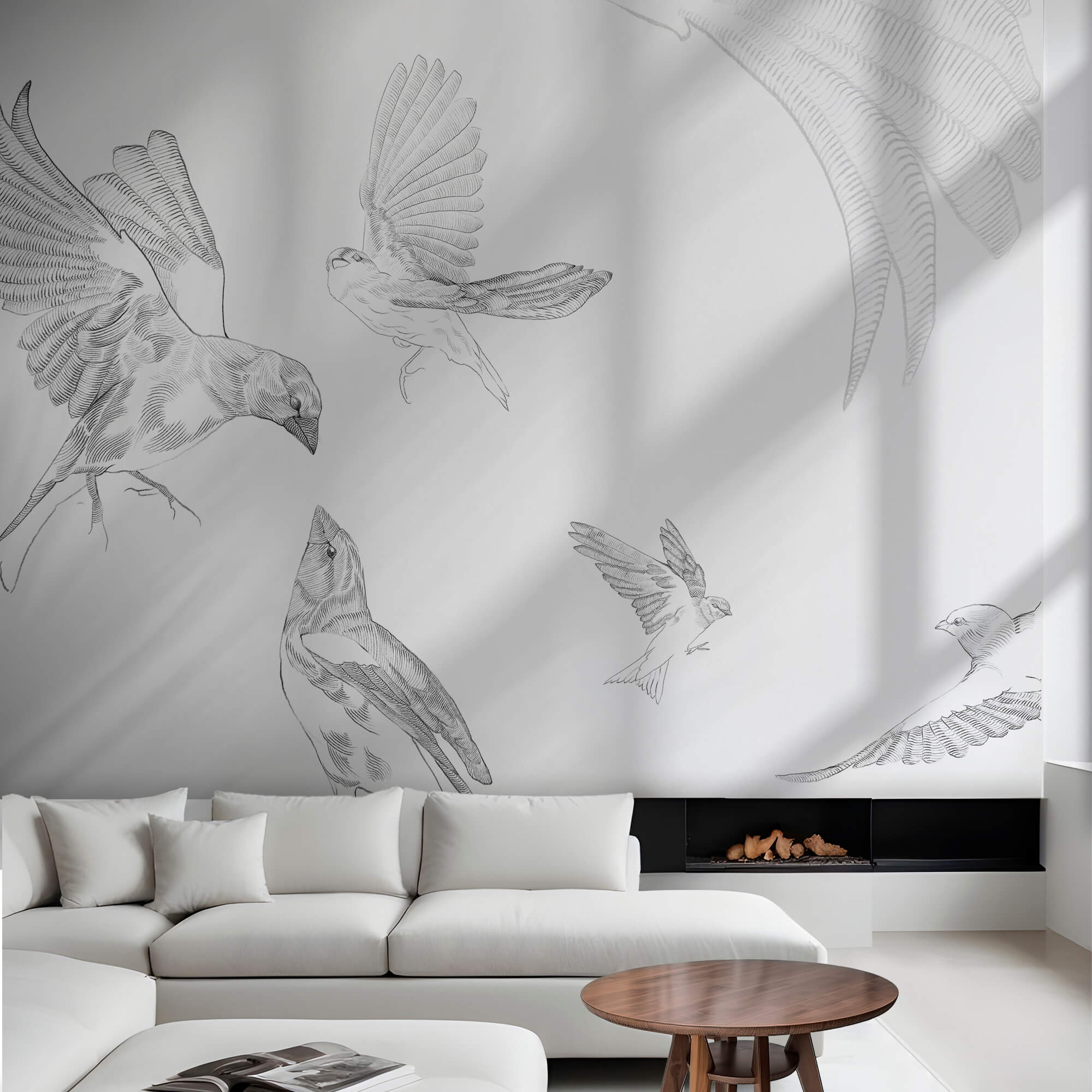 Група птахів з крилами