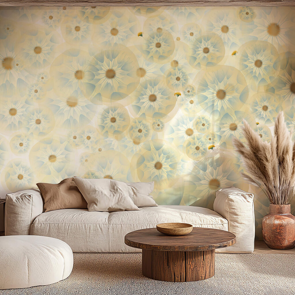 Група квітів жовтих і блакитних кольорів Група квітів жовтих і блакитних кольорів