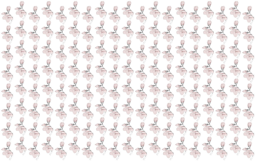 Pattern of flowers on a white background Pattern of flowers on a white background